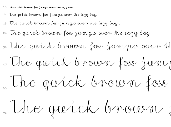 Morado font waterfall